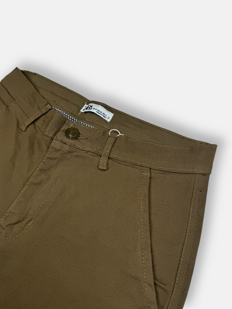 Z.A.R.A Premium Four Pocket Cotton Short (Brown)