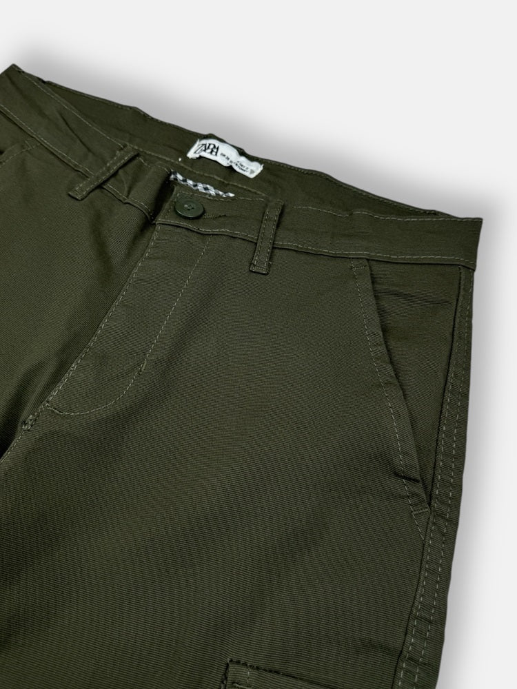 Z.A.R.A Premium Six Pocket Cotton Short (Green)