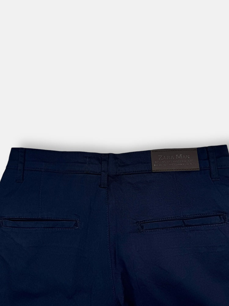 Z.A.R.A Premium Four Pocket Cotton Short (Navy Blue)