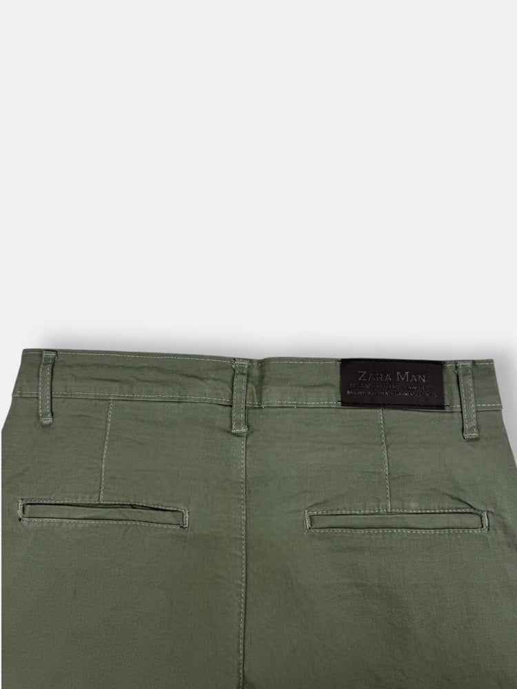 Z.A.R.A Premium Four Pocket Cotton Short (Olive)