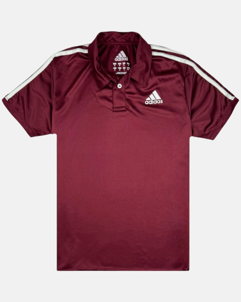 ADDAS Imported Mesh Dri Fit Polo Shirt (Maroon)