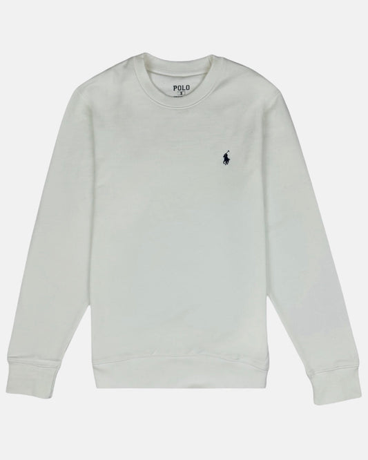 RL Small Pony Cotton terry SweatShirt White