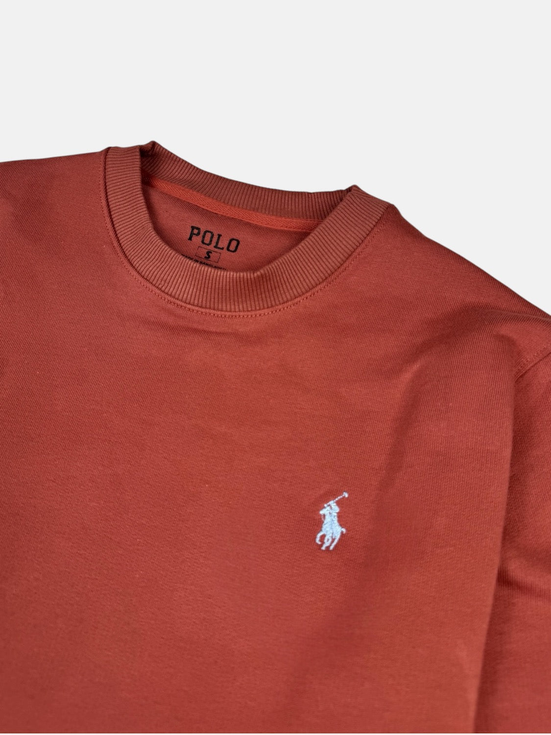 RL Small Pony Cotton terry SweatShirt Peach