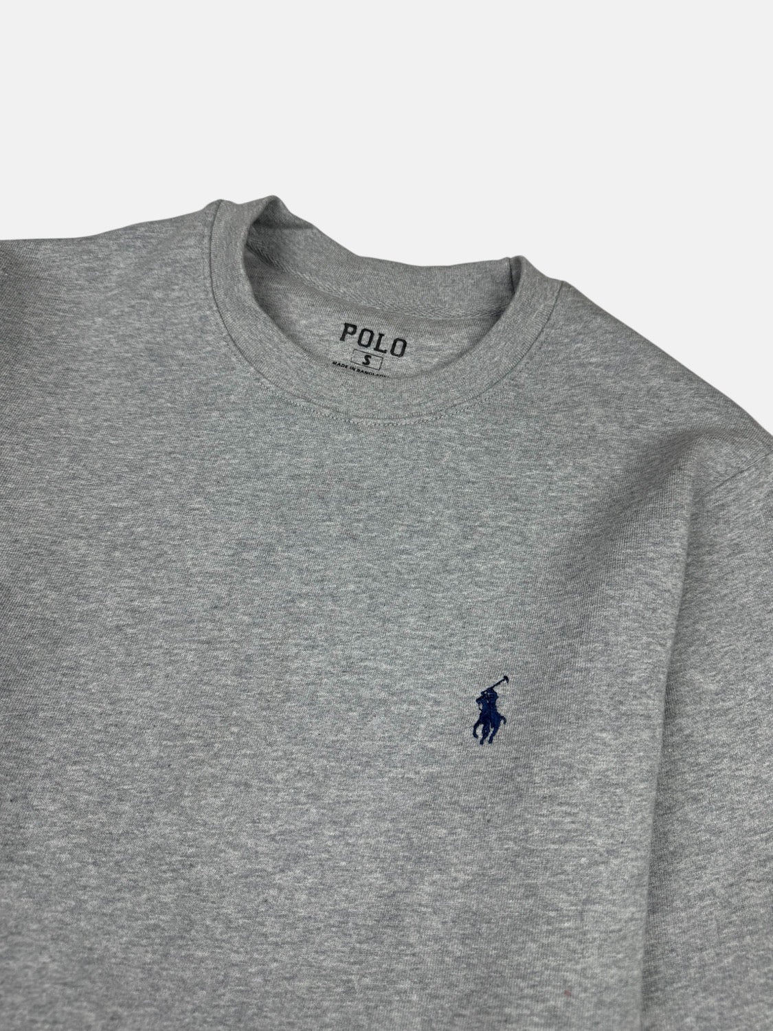 RL Small Pony Cotton terry SweatShirt Heather Grey