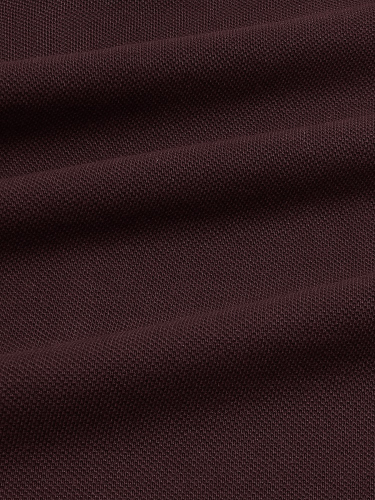 RL Premium Small Pony Pique Cotton Polo Shirt (Maroon)