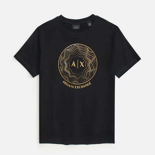 A-X IMPORTED MEN'S GOLD T-SHIRT (BLACK)