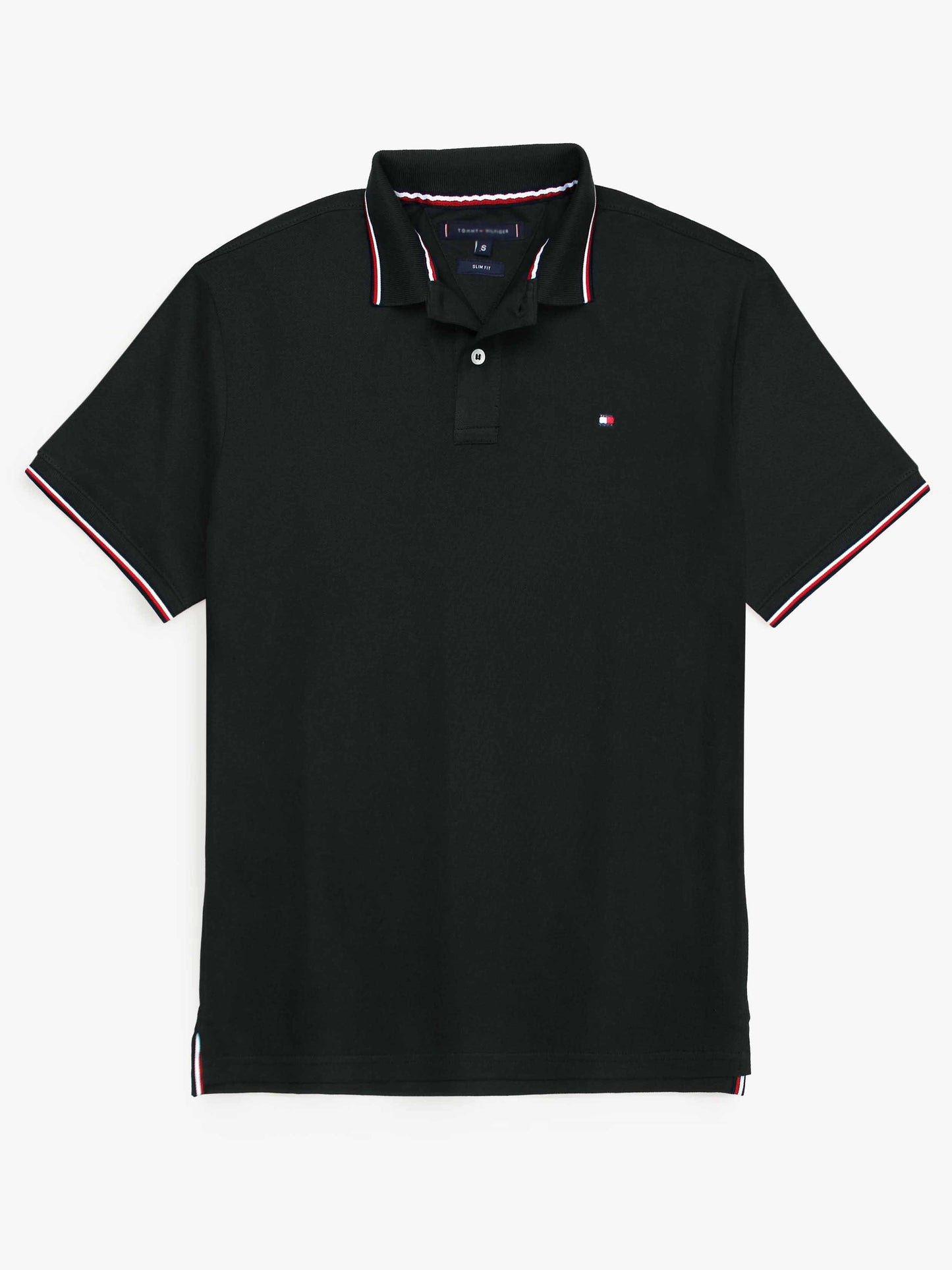 TH Premium Collar Tipping Polo Shirt (Black)