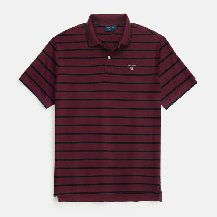 G-A-N-T IMPORTED MEN'S STRIPPER POLO SHIRT (MAROON)