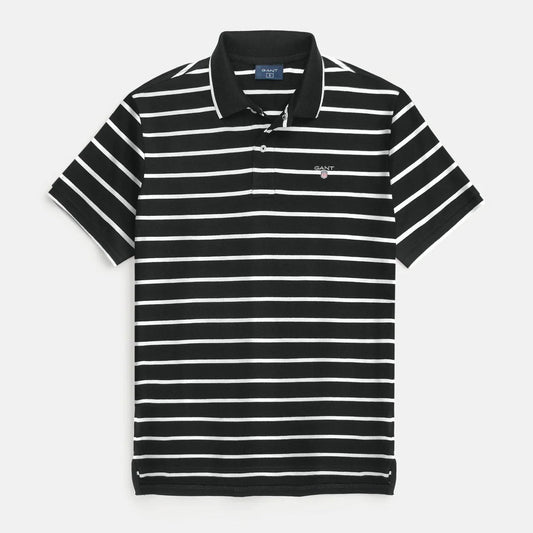 G-A-N-T IMPORTED MEN'S STRIPPER POLO SHIRT (BLACK)