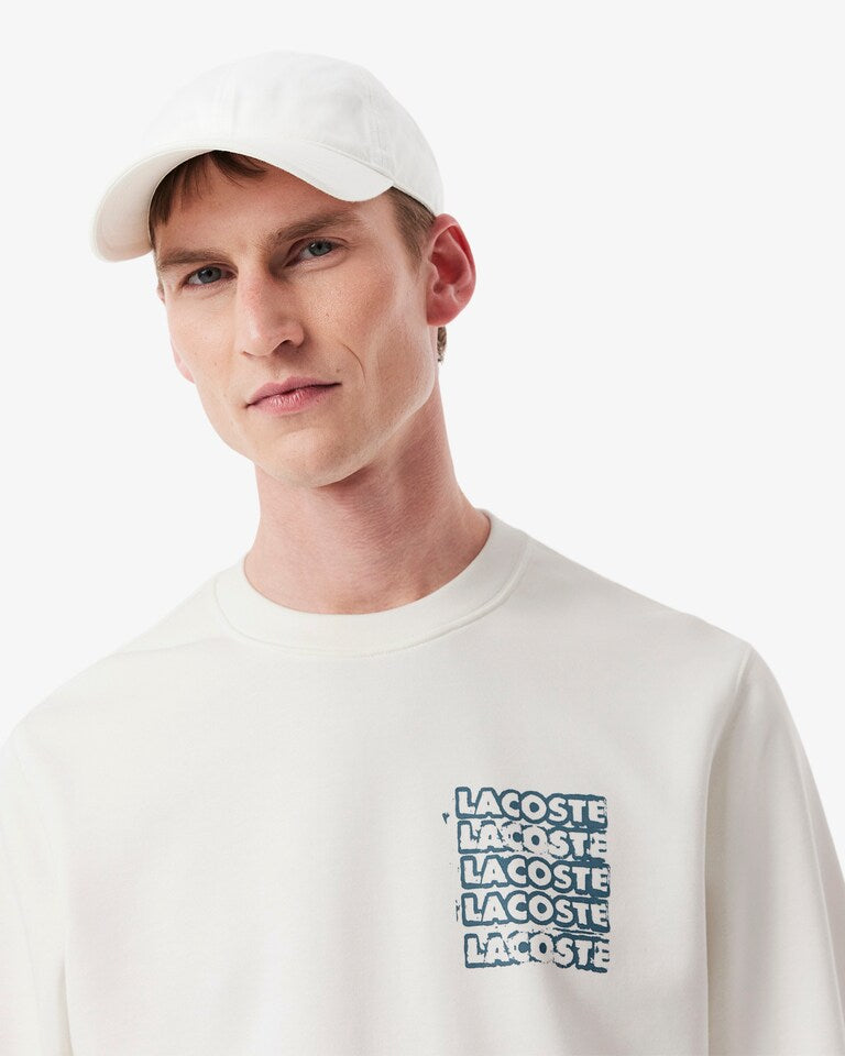LCSTE PREMIUM COTTON FLEECE GRAPHIC PRINT SWEATSHIRT (WHITE)