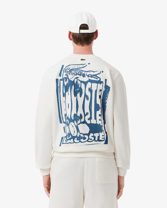 LCSTE PREMIUM COTTON FLEECE GRAPHIC PRINT SWEATSHIRT (WHITE)