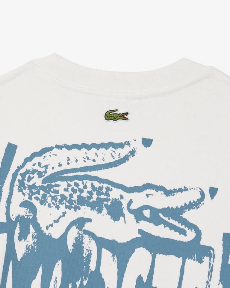 LCSTE PREMIUM COTTON FLEECE GRAPHIC PRINT SWEATSHIRT (WHITE)