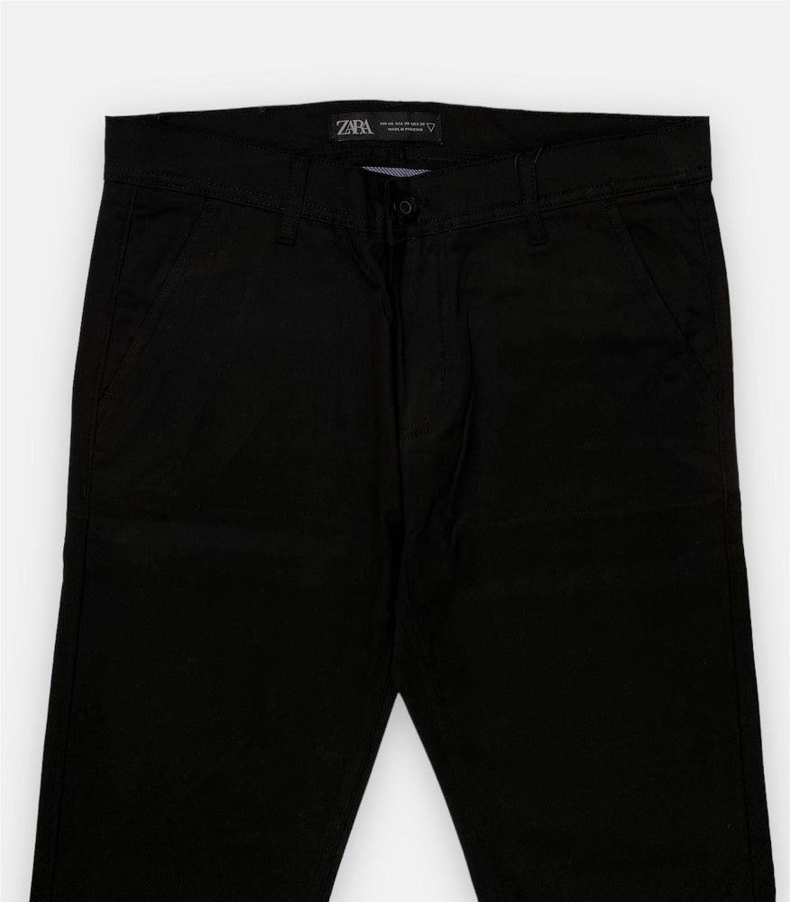 Z.A.R.A Premium Cotton Chino (Black)