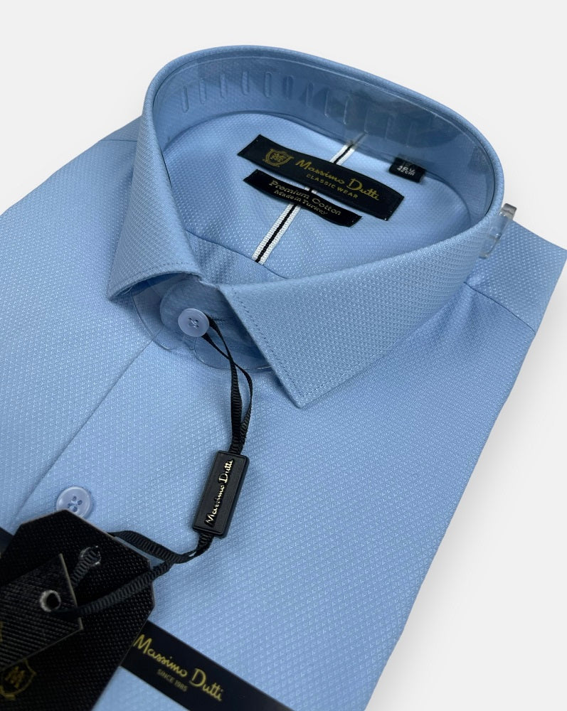 Mussimo Duti Imported Formal Shirt Dobby (Sky Blue)