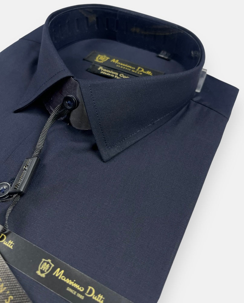 Mussimo Duti Imported Formal Shirt (Navy Blue)