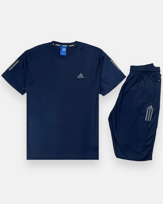 ADDAS Premium Dri-Fit Tracksuit (Navy Blue)