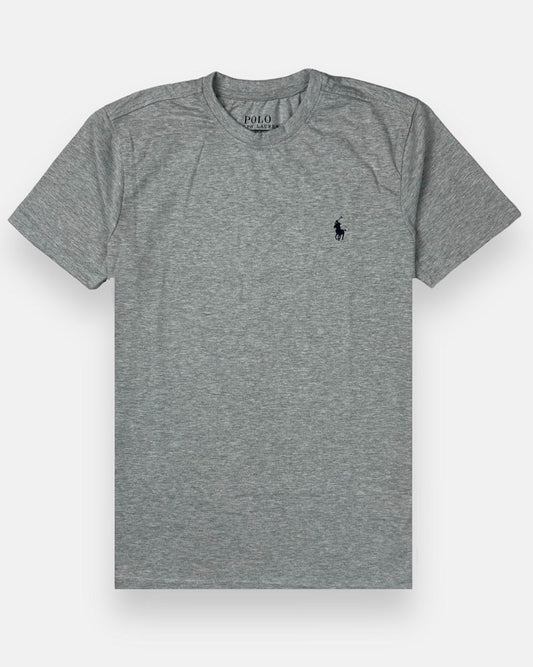 RL Premium Small Pony T-shirt (Heather Grey)