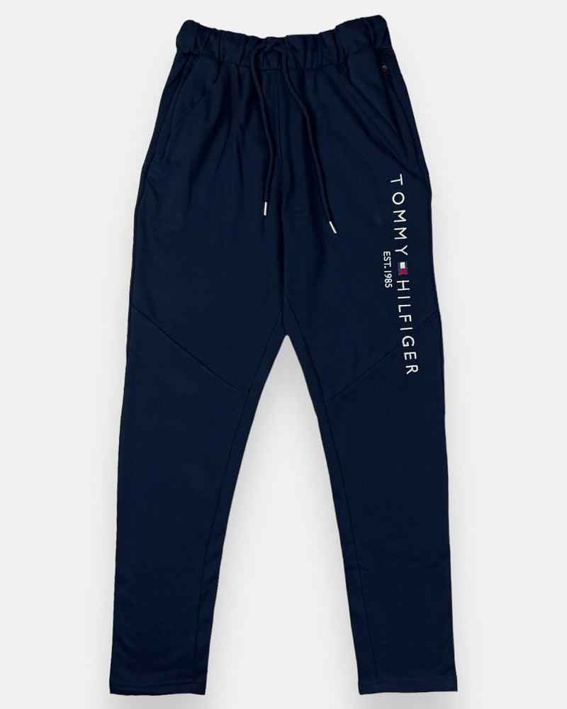 Tommy Premium Cotton Tracksuit (Navy Blue)