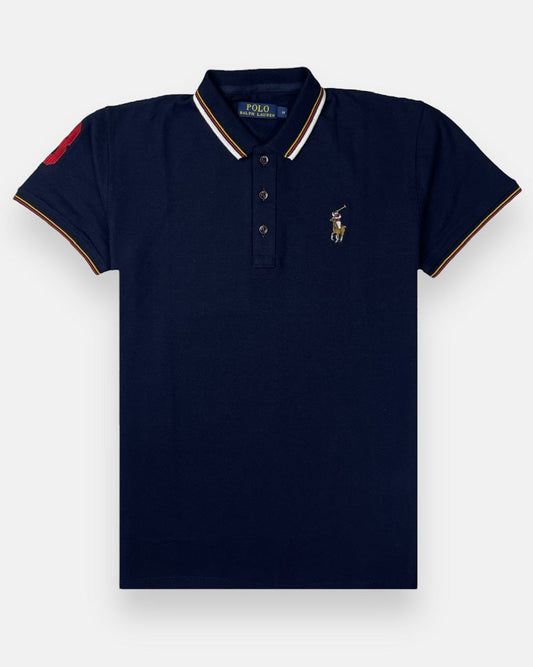 RL Multi-Horse Polo Shirt (Navy Blue)
