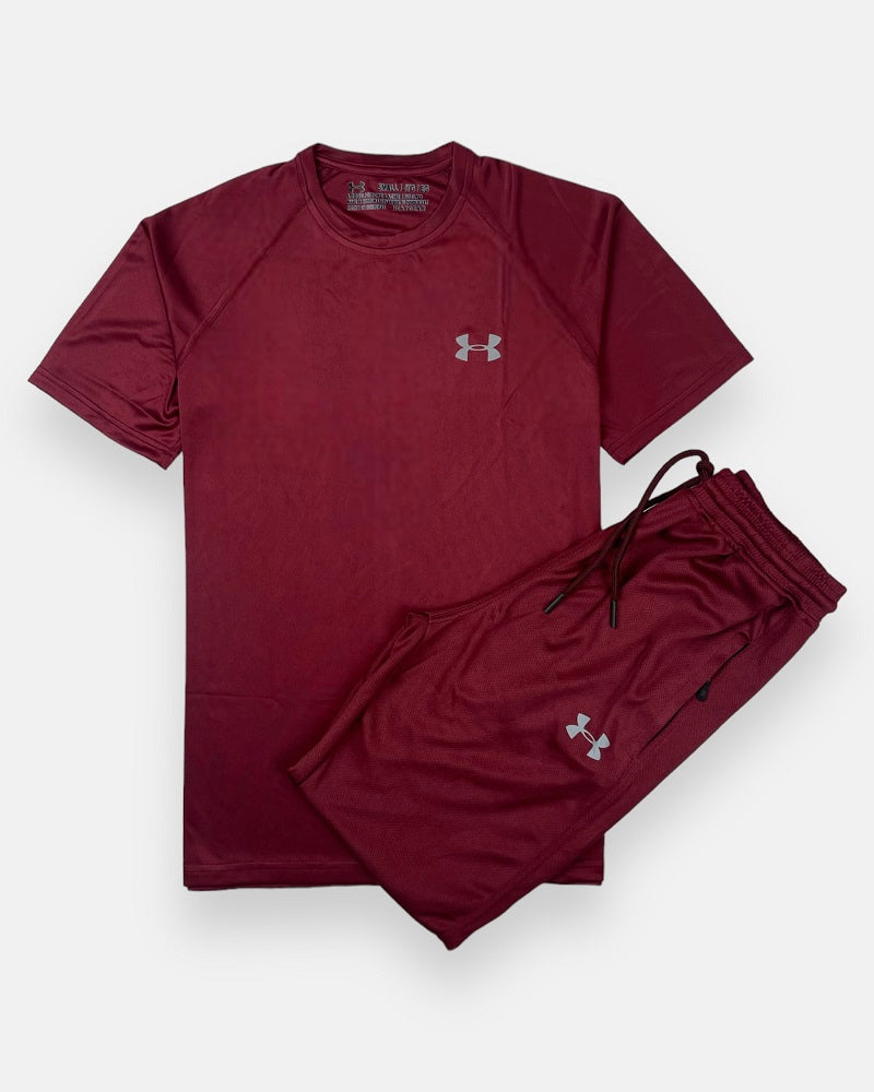 UA Dri Fit Tracksuit (Maroon)