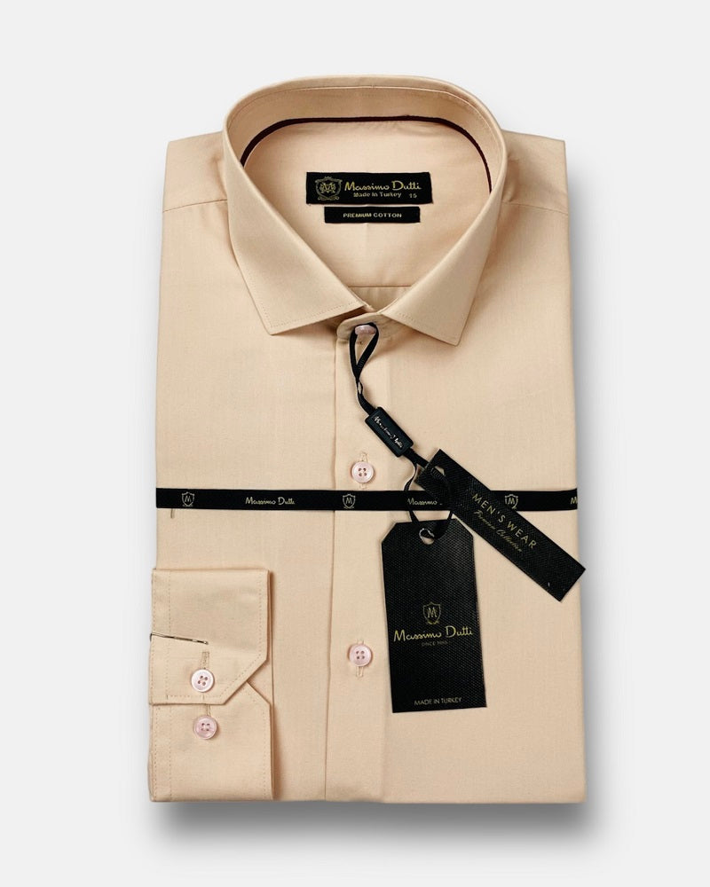 Mussimo Duti Imported Formal Shirt (Light Peach)