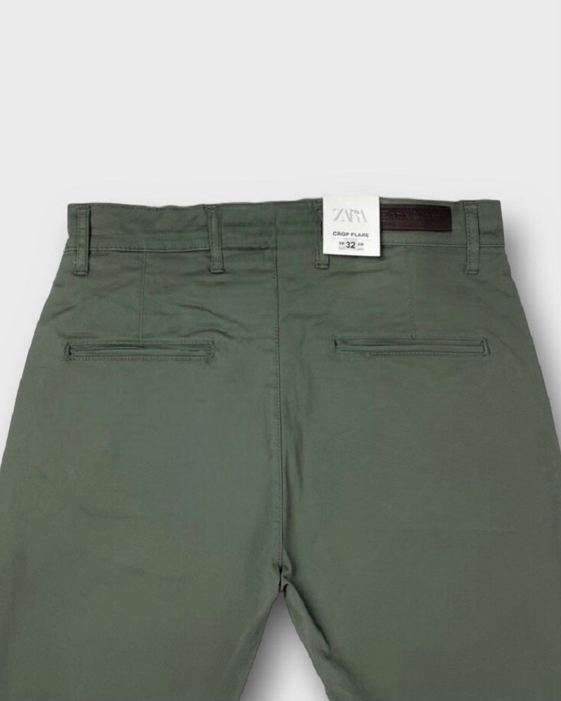 Z.a.r.a Slim Fit Cotton Chino (Olive Green)