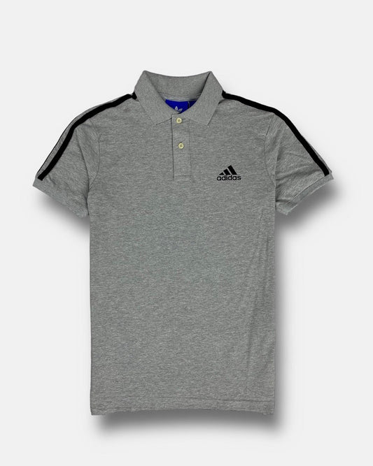 ADDAS Premium Cotton Polo Shirt (Heather Grey)