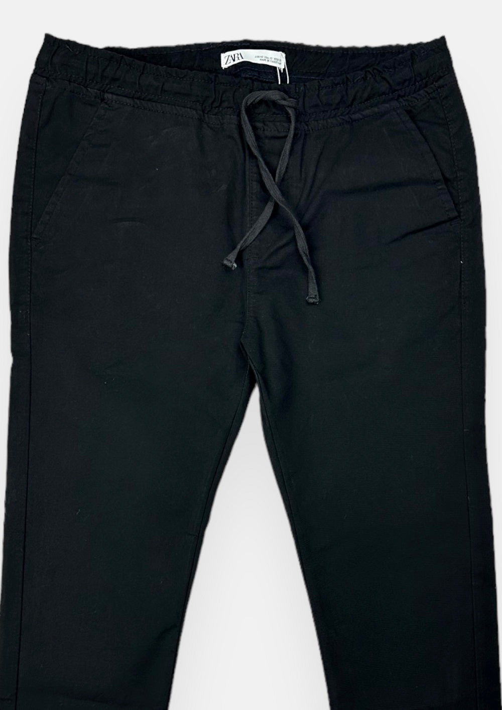 Z.A.R.A Premium Cotton Waist Jogger Trouser (Black)