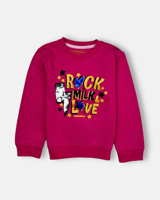 Mngo kids Girls SweatShirt Pink