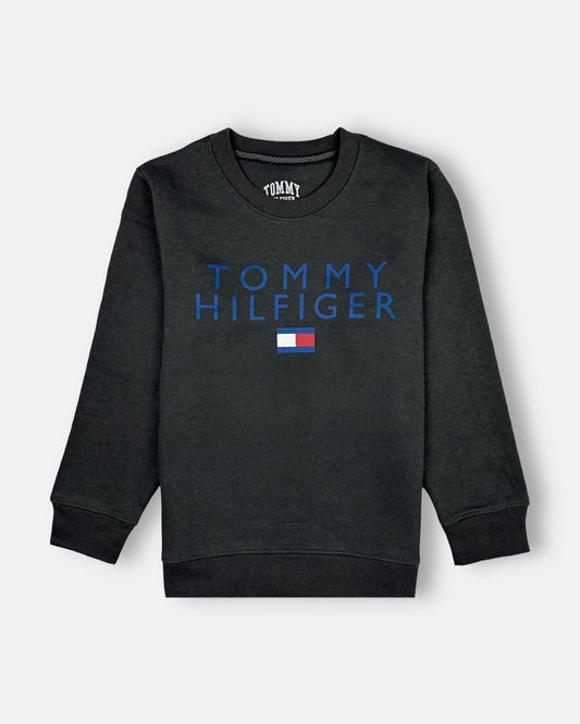 Tommy kid SweatShirt Charcoal Black