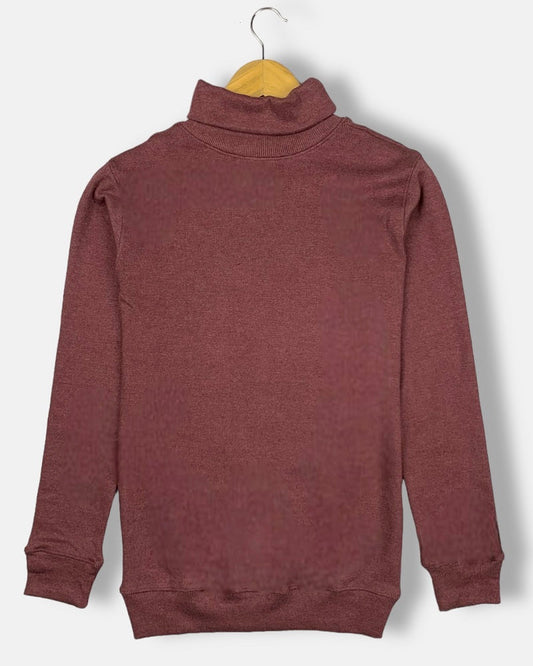 Z.A.R.A Premium Turtle Neck Sweats (Maroon Heather)