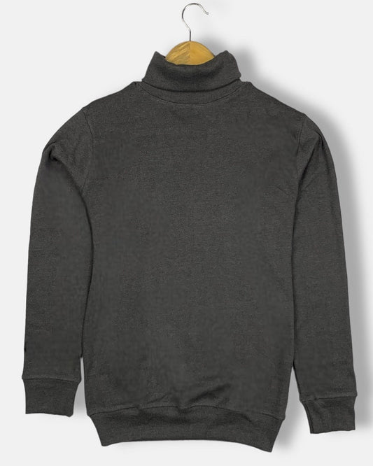 Z.A.R.A Premium Turtle Neck Sweats (Charcoal Black)