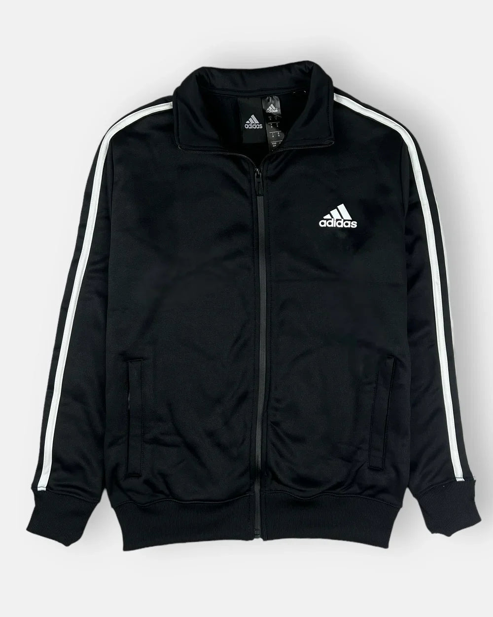 Addas Imported polyester Fleece Tracksuit (Black)