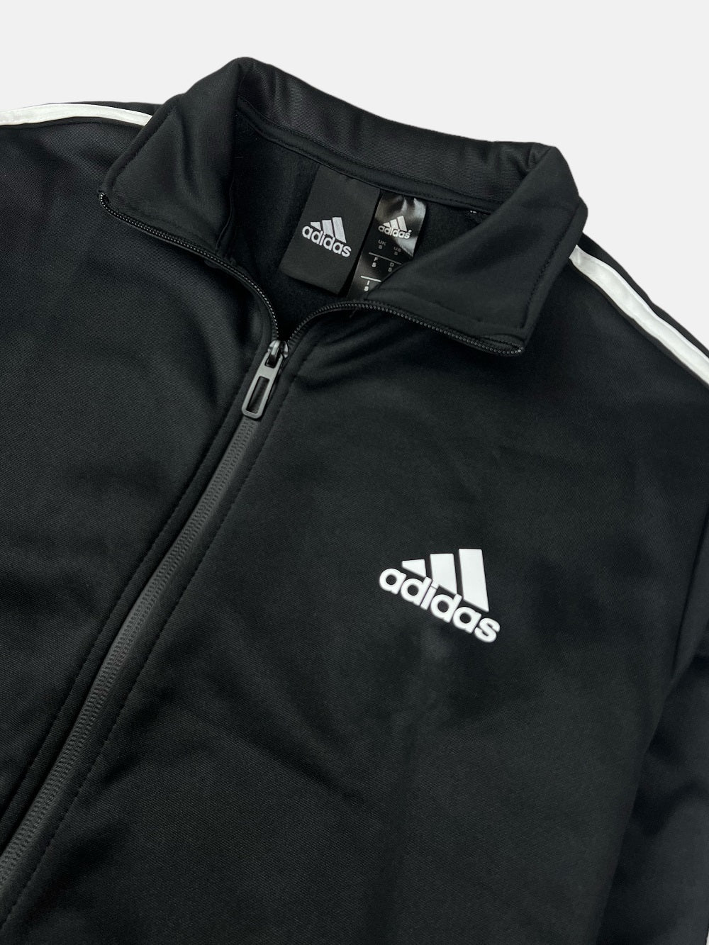 Addas Imported polyester Fleece Tracksuit (Black)