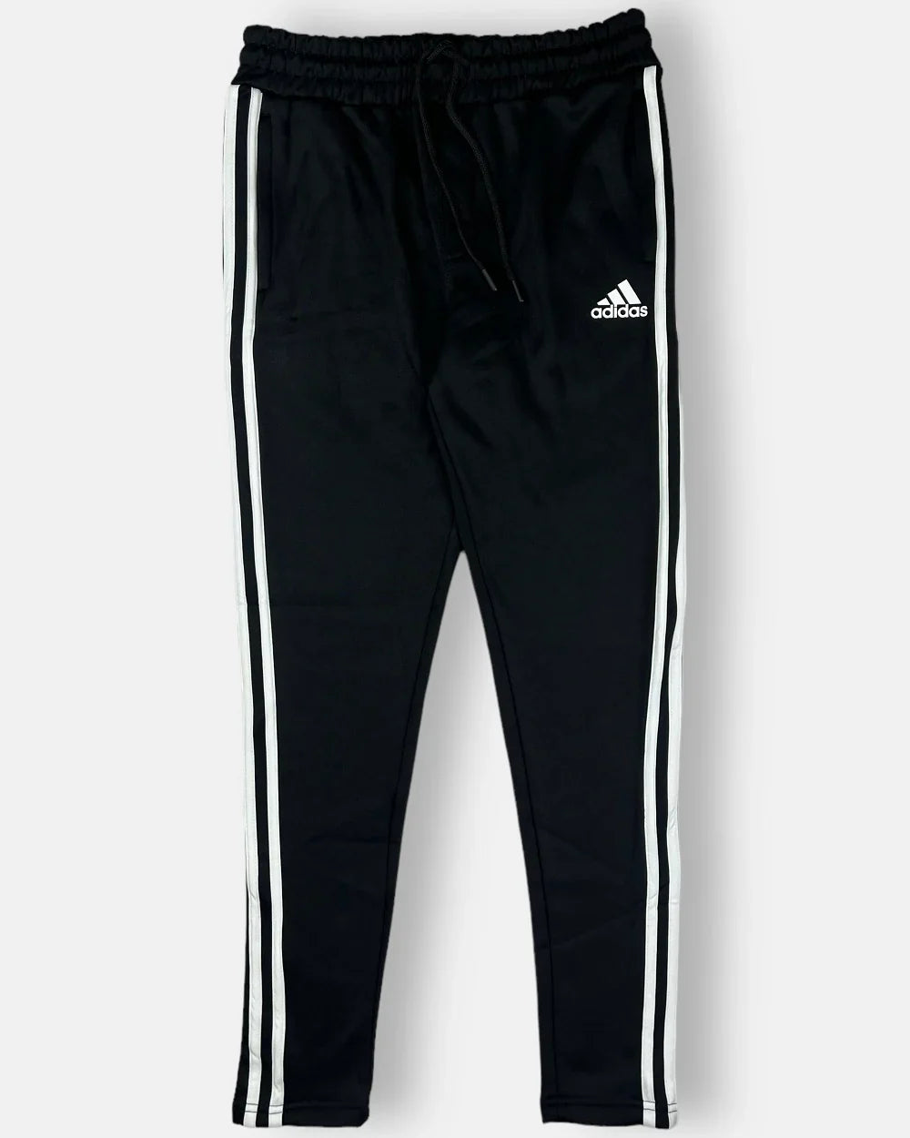 Addas Imported polyester Fleece Tracksuit (Black)