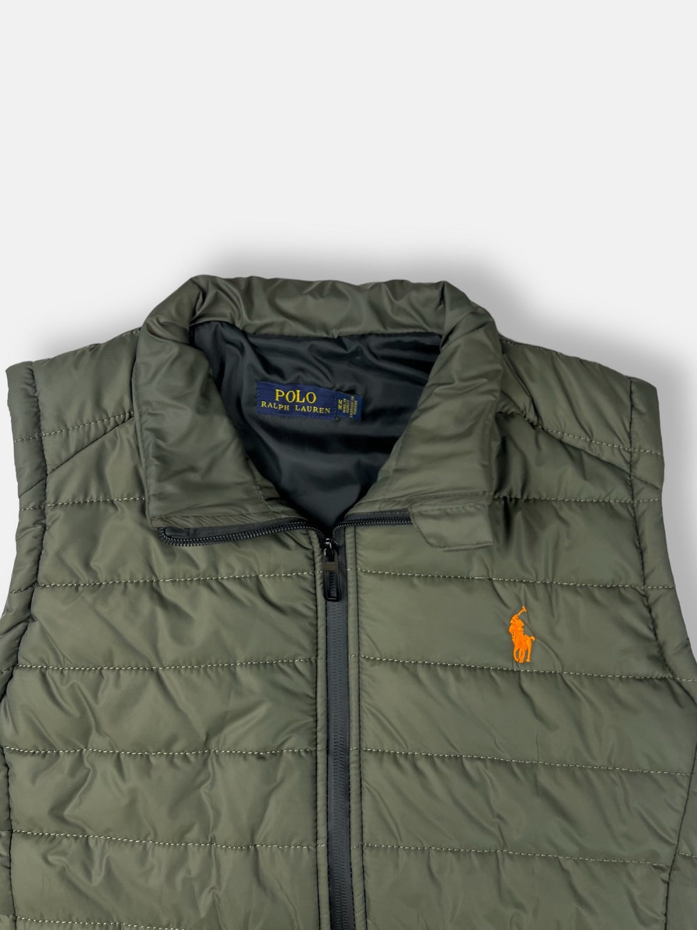 RL premium Small Pony Puffer Jacket (Olive Green)