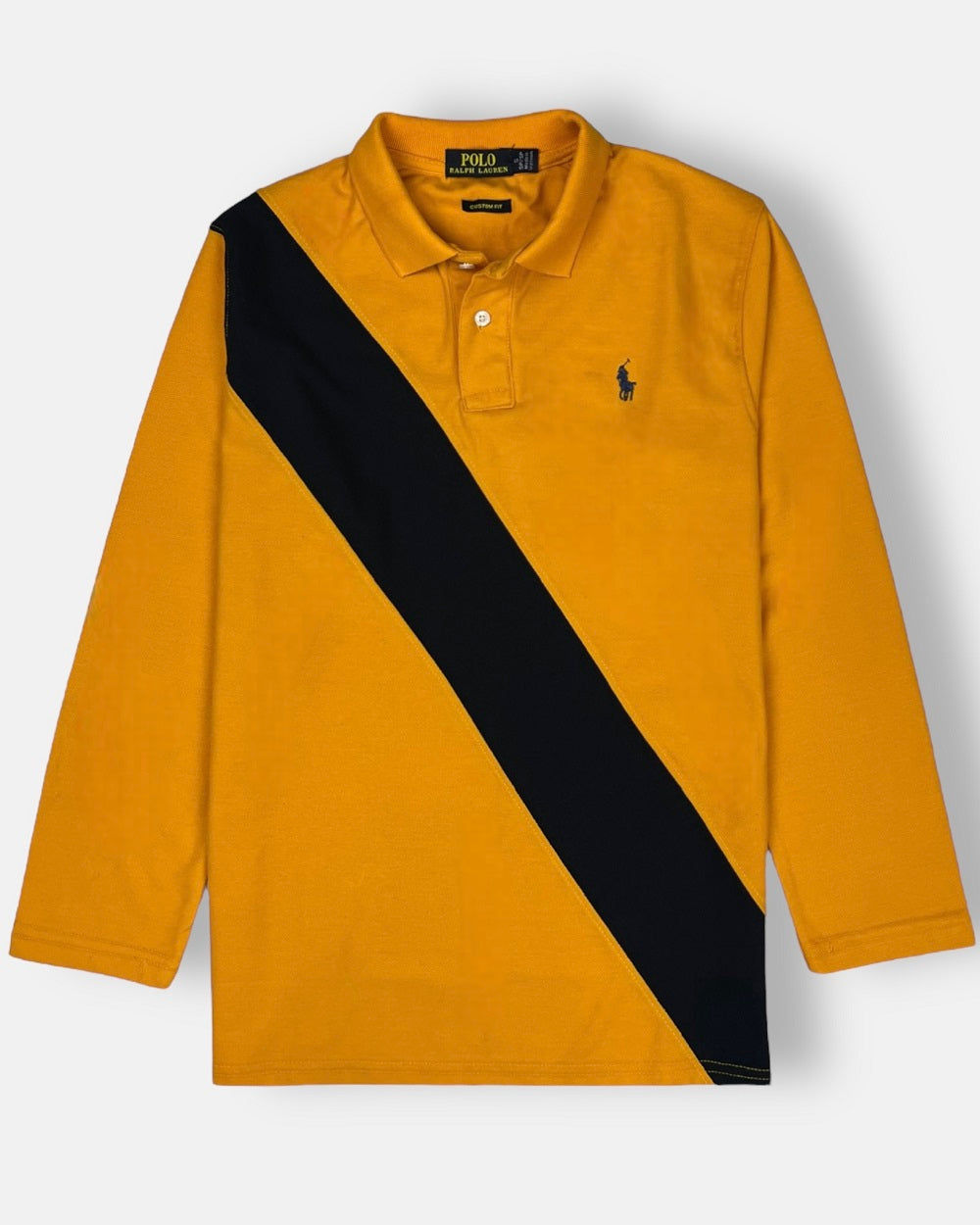 RL Small Pony Paneled Polo Shirt (Mustard)