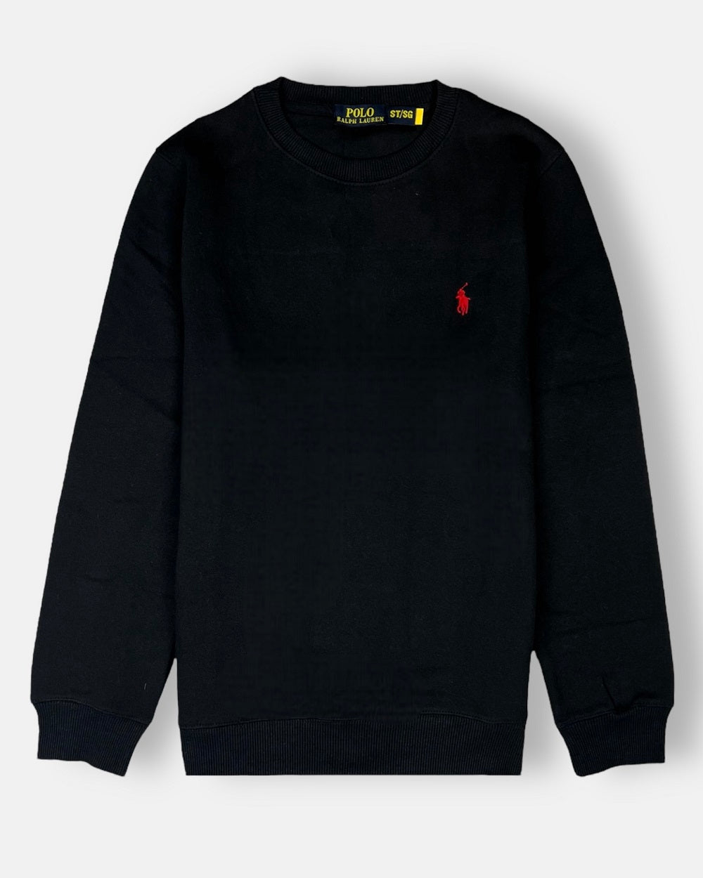 RL premium Single pony Fleece sweatshirt (Black)