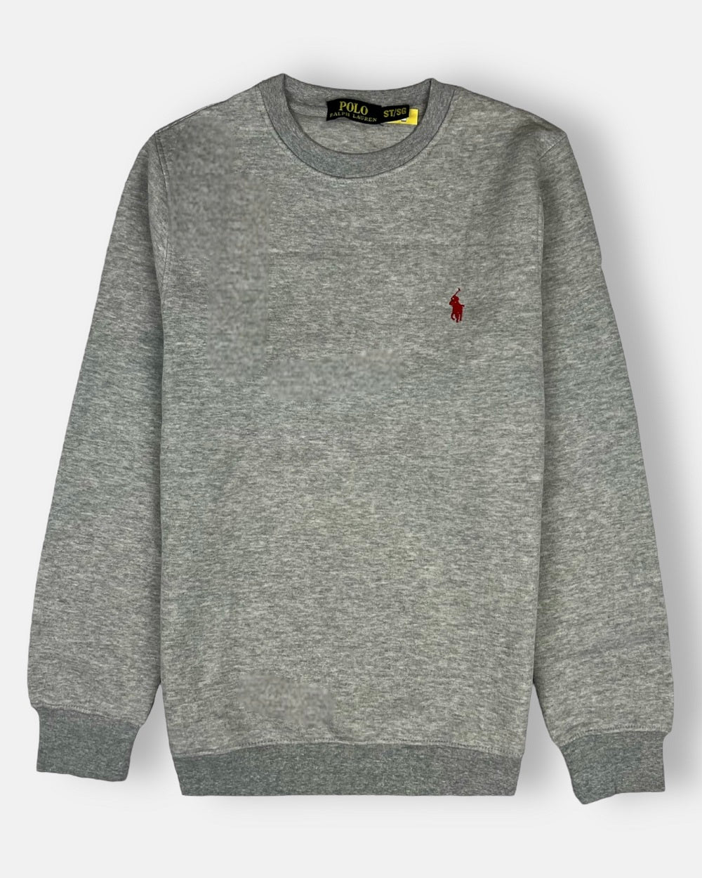 RL premium Single pony Fleece sweatshirt (Heather Grey)