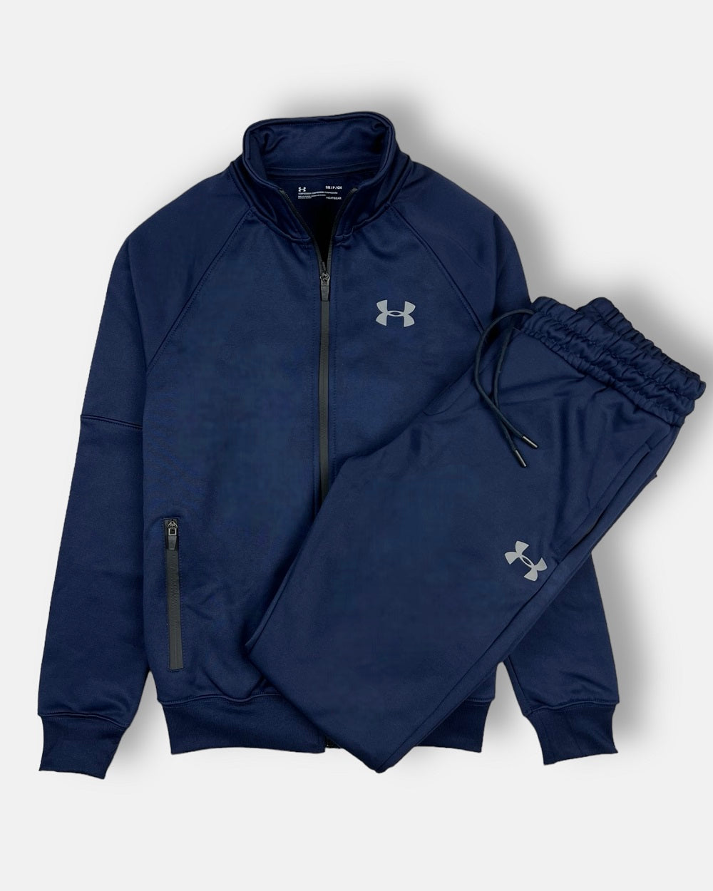 UA Imported polyester Fleece Tracksuit (Navy Blue)