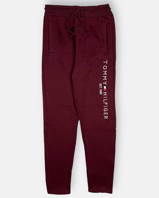 Tommy Premium Cotton Fleece Trouser (Maroon)