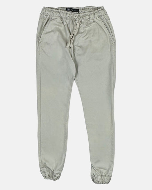 Z.A.R.A Premium Cotton Waist Jogger Trouser (OFF-White)