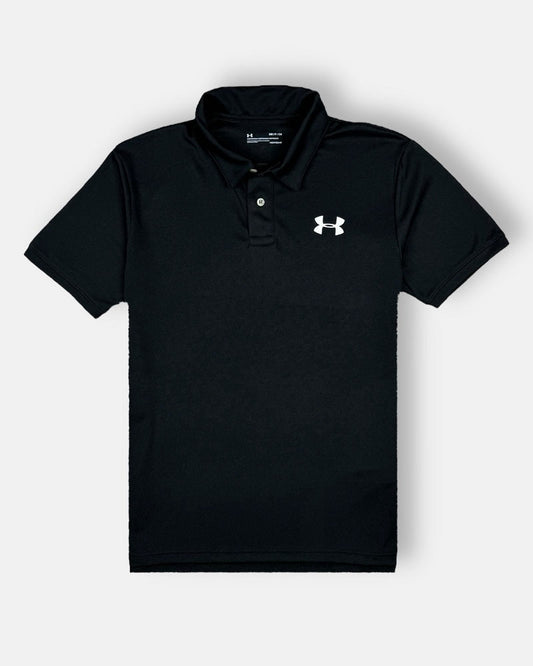 UA Imported Mesh Dri Fit Polo Shirt (Black)