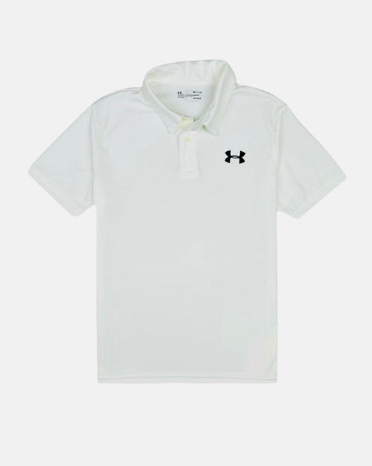 UA Imported Mesh Dri Fit Polo Shirt (Off-White)