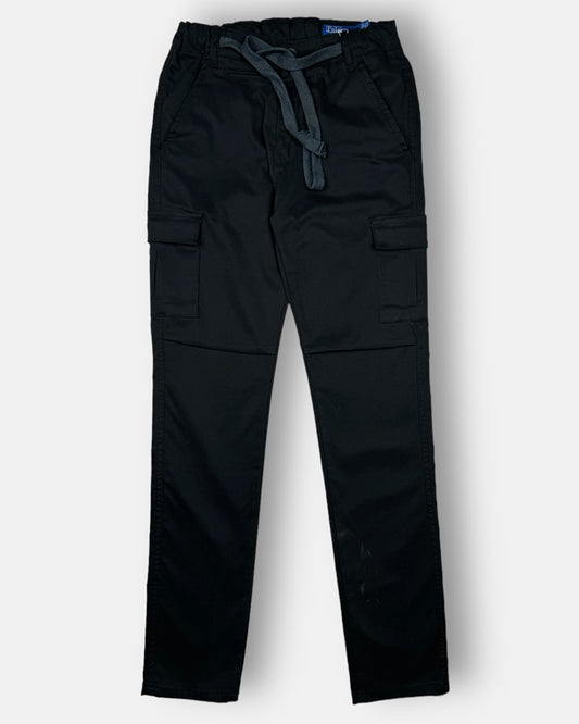 RL Imported Six Pocket Cotton Waist Jogger Trouser (Black)