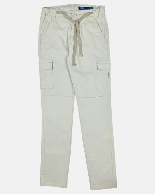 RL Imported Six Pocket Cotton Waist Jogger Trouser (Off White)