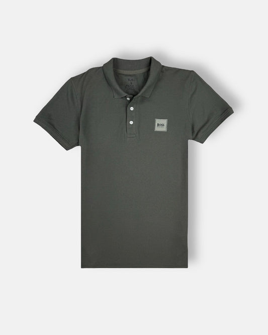 HGO BOSS Premium Polo Shirt (Dark Grey)