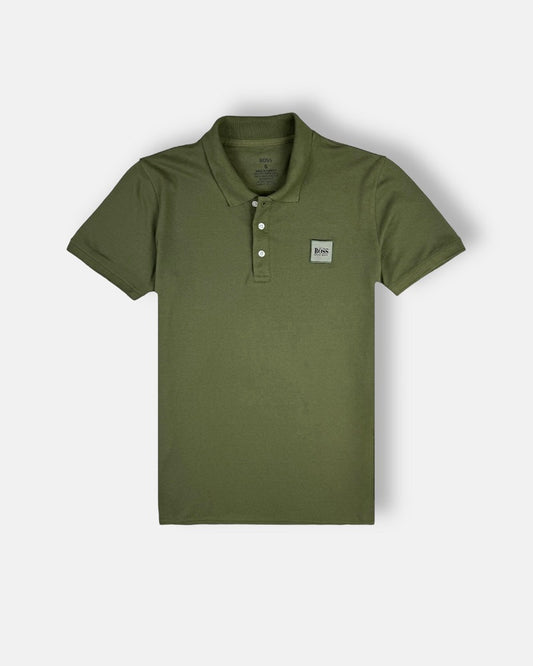 HGO BOSS Premium Polo Shirt (Olive Green)