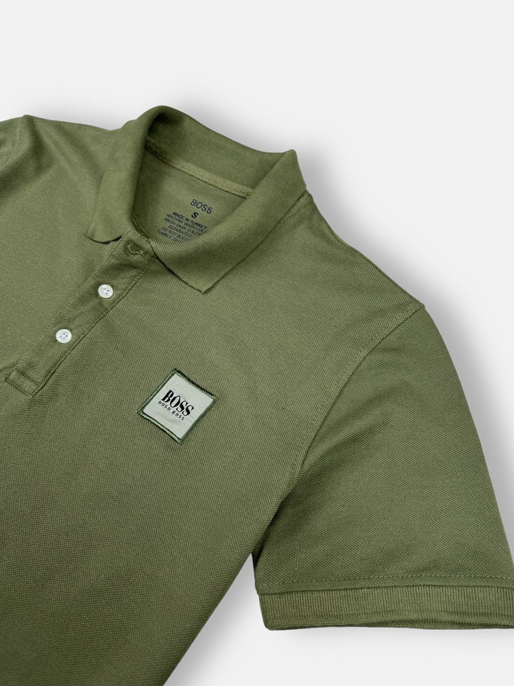 HGO BOSS Premium Polo Shirt (Olive Green)