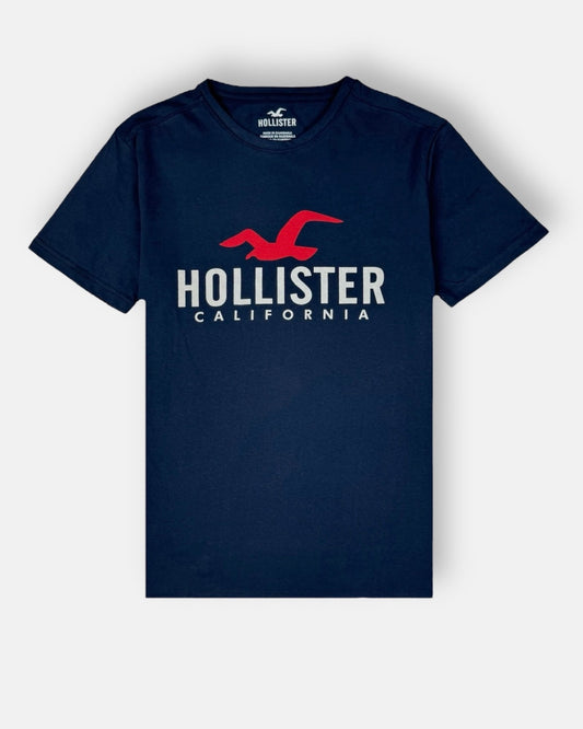 Holister Premium Cotton T-shirt (Navy Blue)